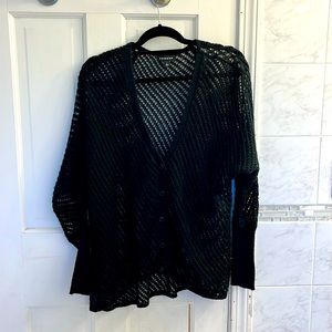 Trouvé Crochet oversized cardigan. Size S